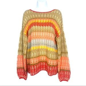 Sundance Catalog Colorful Linen Sweater